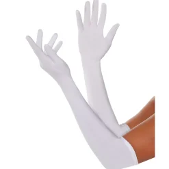 Long White Gloves