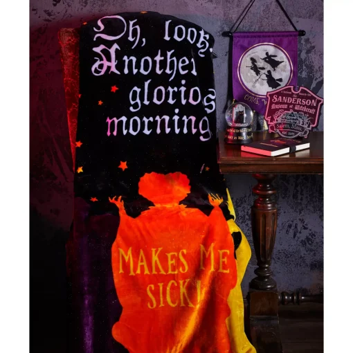 Makes Me Sick Fleece Blanket - Hocus Pocus