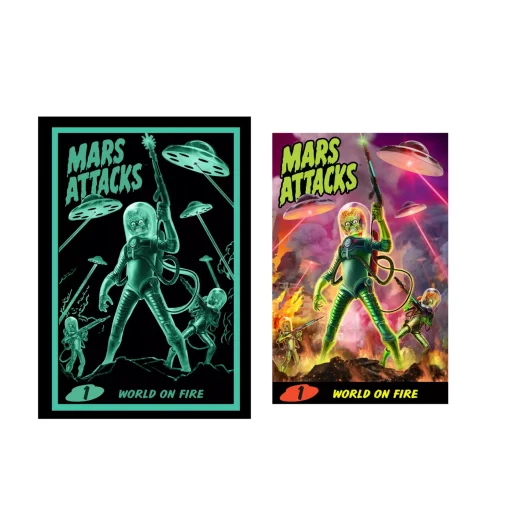 Mars Attacks Atomic Ray Gun with Poster