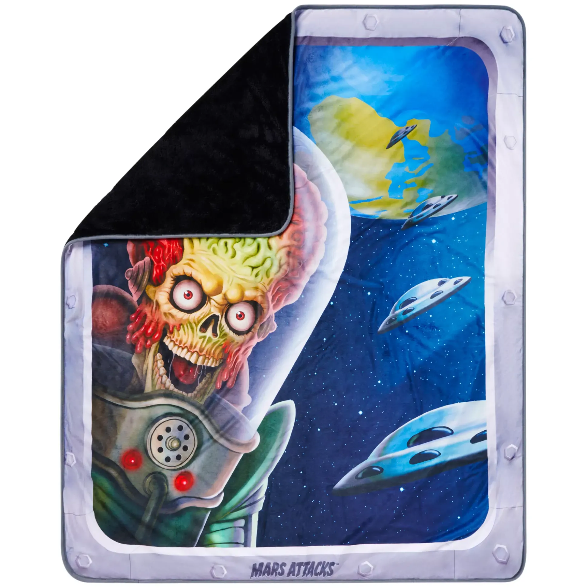 Mars Attacks Window Fleece Blanket
