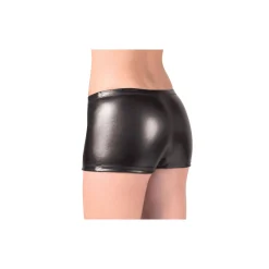 Metallic Boyshort Panties - Black