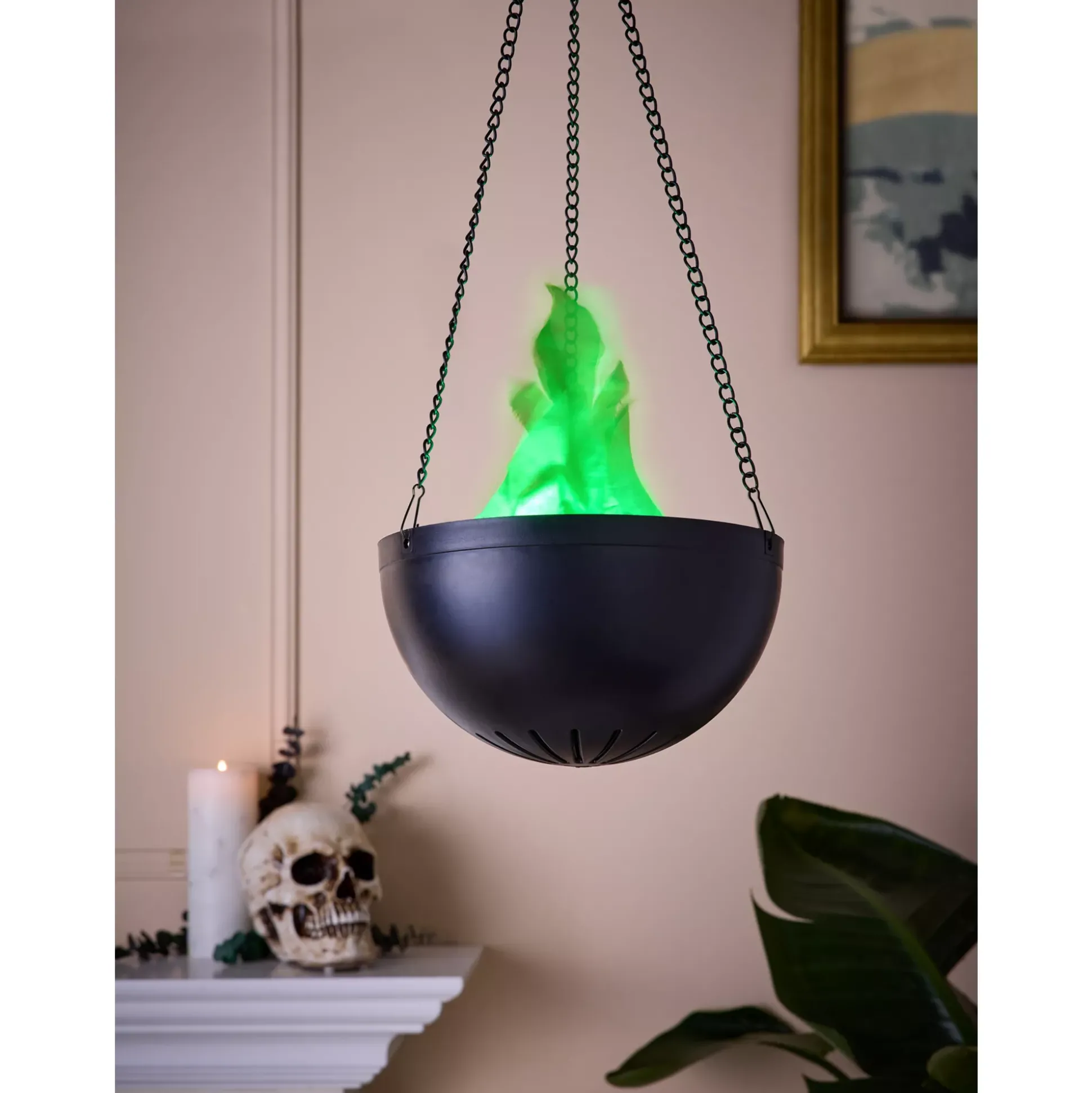 Mini Hanging Green LED Flame Light