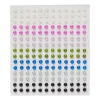 Multi-Color Press On Pearls