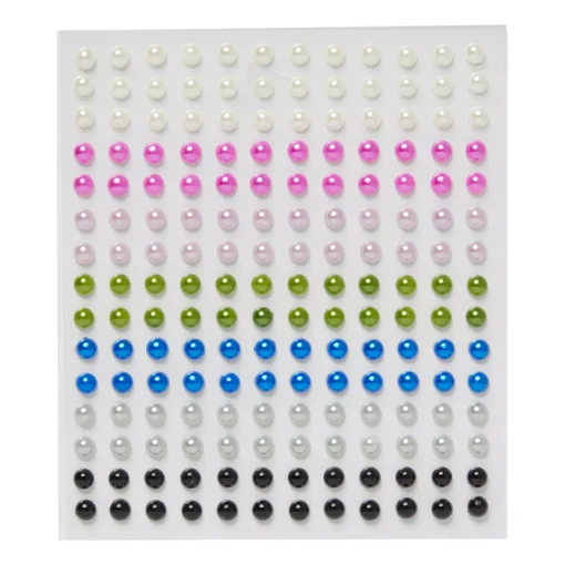 Multi-Color Press On Pearls