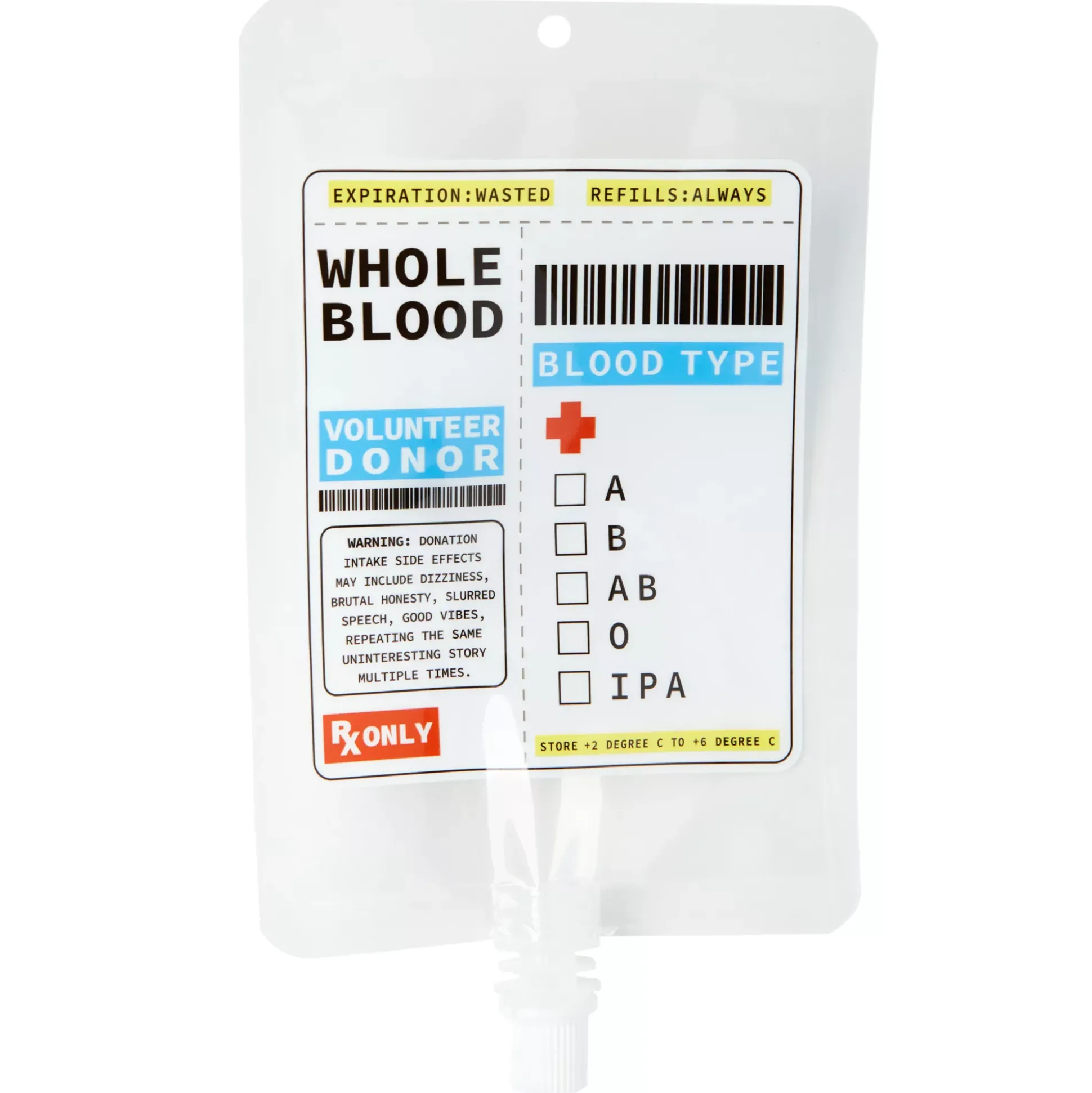 Nurse Blood Bag Flask