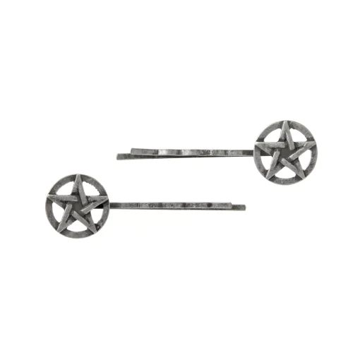 Pentagram Hair Clips