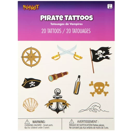 Pirate Temporary Tattoos