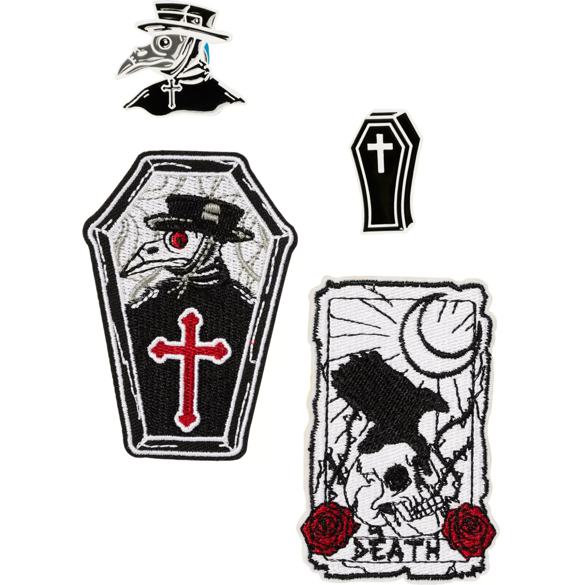 Plague Doctor Patch and Pin Set