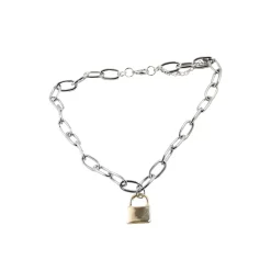 Punk Padlock Chain Necklace