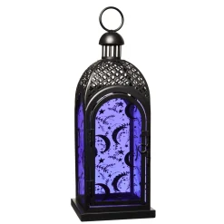 Purple Glass Moon Lantern