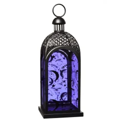 Purple Glass Moon Lantern