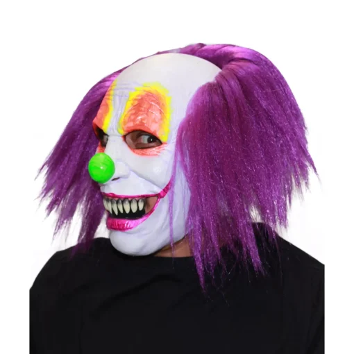 Purple Hair Clown Full Mask