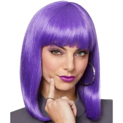 Purple Pageboy Wig