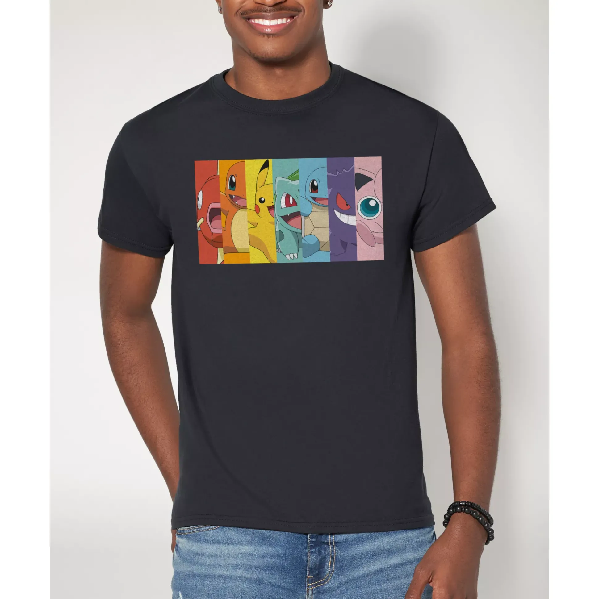 Rainbow Characters T Shirt - Pokémon