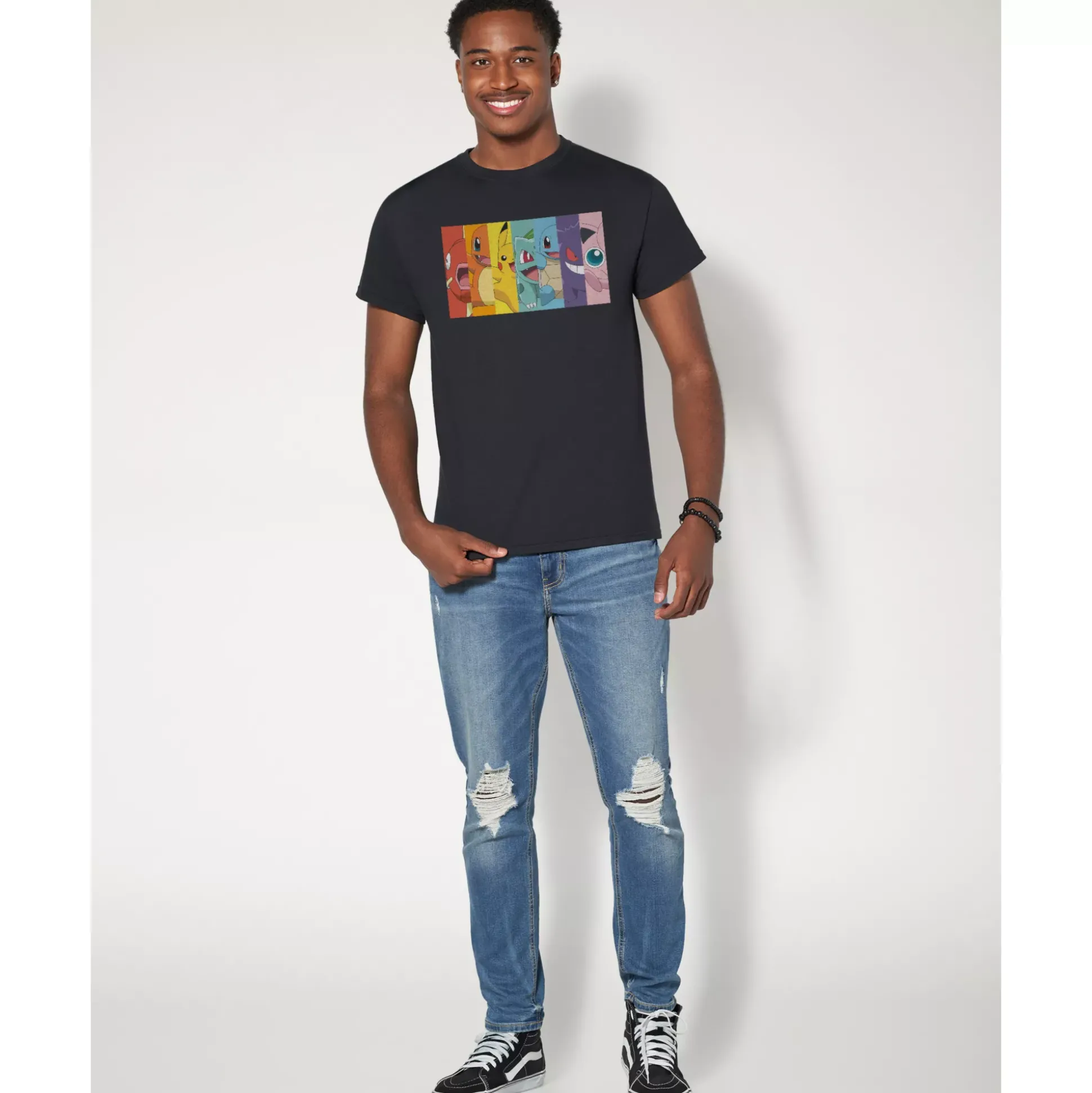 Rainbow Characters T Shirt - Pokémon