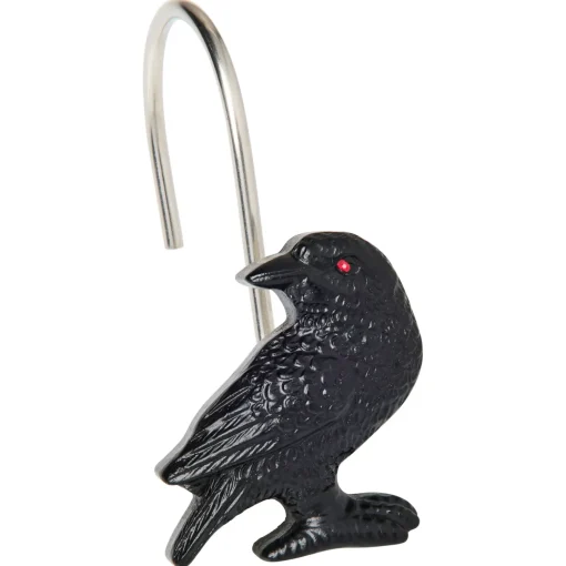 Raven Shower Hook Set - 12 Pack