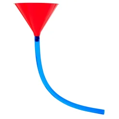 Red and Blue Beer Funnel