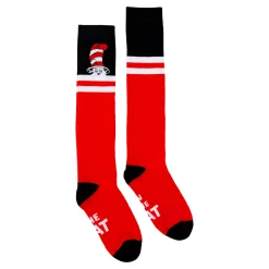 Red Cat in the Hat Knee High Socks – Dr. Seuss