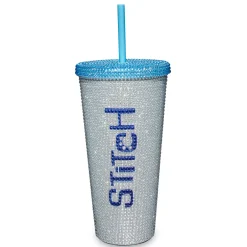 Rhinestone Stitch Cup with Straw 20 oz. - Lilo & Stitch