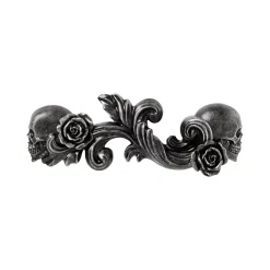 Rose and Skull Hanging Sign