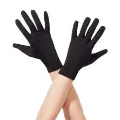 Short Black Gloves