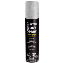 Silver Glitter Body Spray