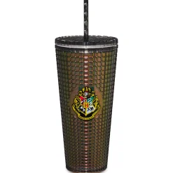 Studded Hogwarts Cup with Straw 20 oz. - Harry Potter