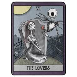 Tarot Card Jack Skellington and Sally Fleece Blanket – The Nightmare Before Christmas