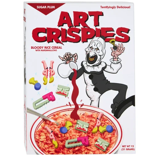 Terrifier Art Crispies Cereal Box Sign