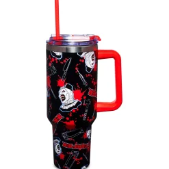Terrifier Icons Travel Tumbler with Straw - 40 oz.