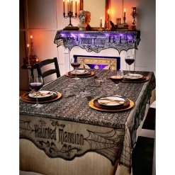 The Haunted Mansion Metallic Lace Tablecloth - Disney