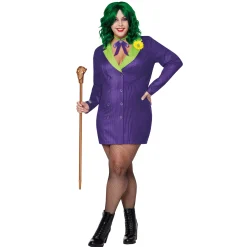 The Joker Blazer Plus Size Dress Costume - DC Villains
