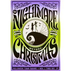 The Nightmare Before Christmas Retro Poster Magnet