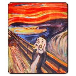 The Scream Art the Clown Painting Fleece Blanket - Terrifier