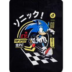 Top Speed Sonic Fleece Blanket
