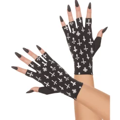 Unholy Cross Fingerless Gloves