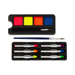 UV Reactive Neon Skull Makeup Kit