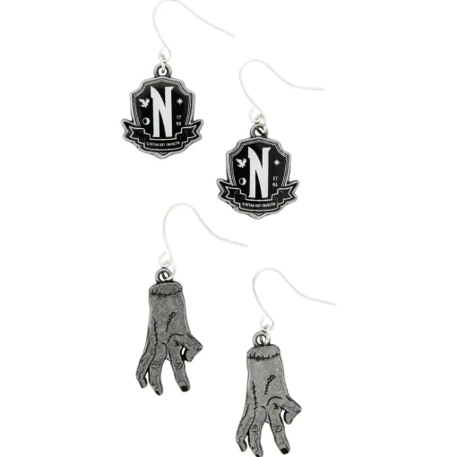 Wednesday Addams Earring Set- Wednesday