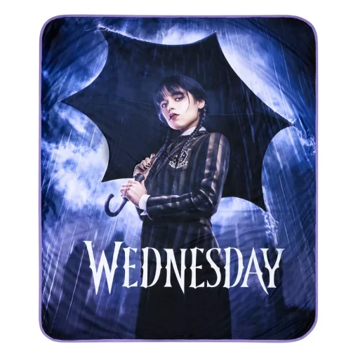 Wednesday Addams Fleece Blanket
