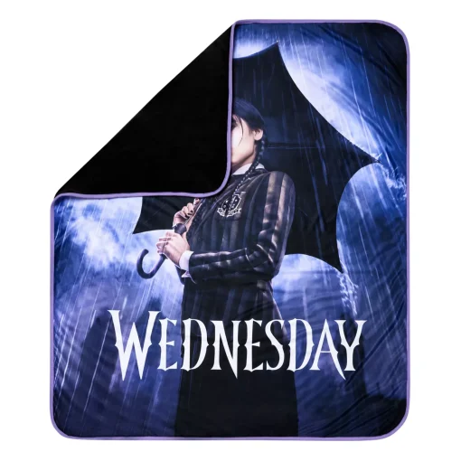 Wednesday Addams Fleece Blanket