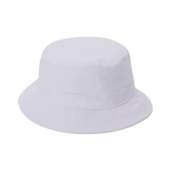 White Canvas Bucket Hat