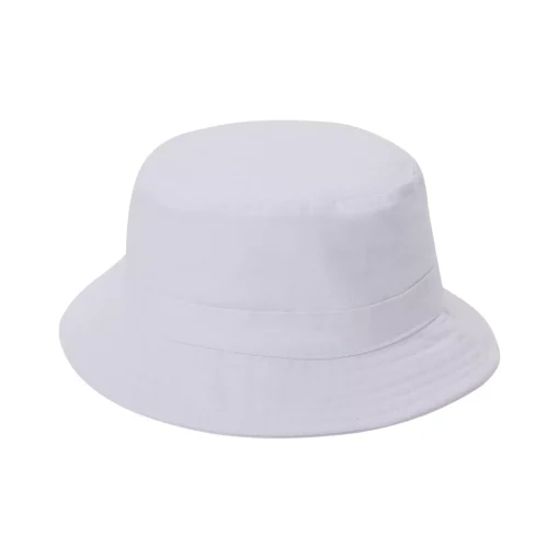 White Canvas Bucket Hat