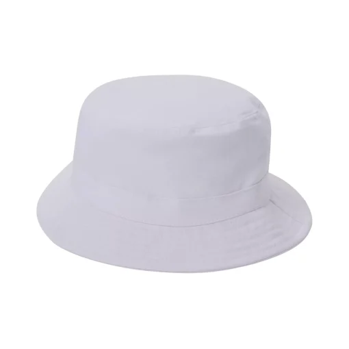 White Canvas Bucket Hat