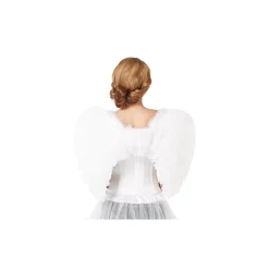 White Faux Feather Wings