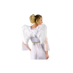 White Faux Feather Wings