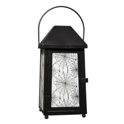 White Glass Spiderweb Lantern