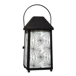White Glass Spiderweb Lantern